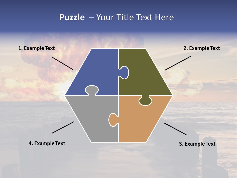 Catastrophe Demolition War PowerPoint Template