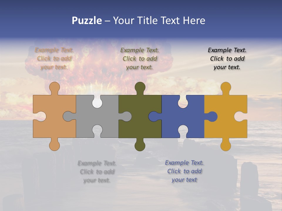 Catastrophe Demolition War PowerPoint Template