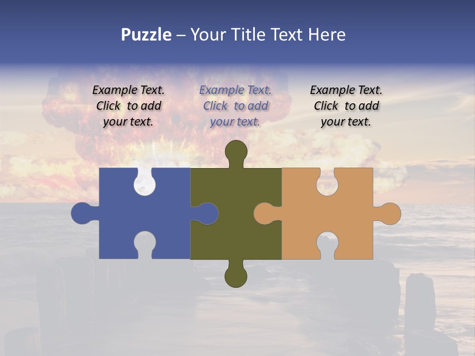 Catastrophe Demolition War PowerPoint Template