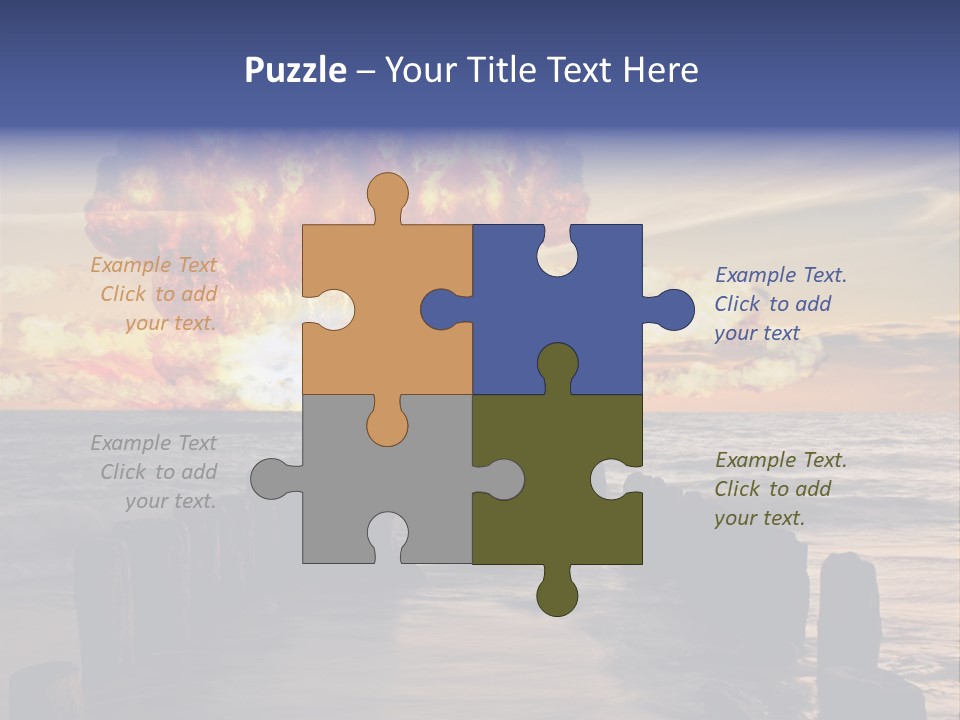 Catastrophe Demolition War PowerPoint Template