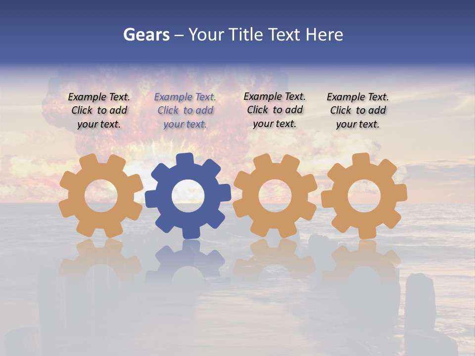 Catastrophe Demolition War PowerPoint Template