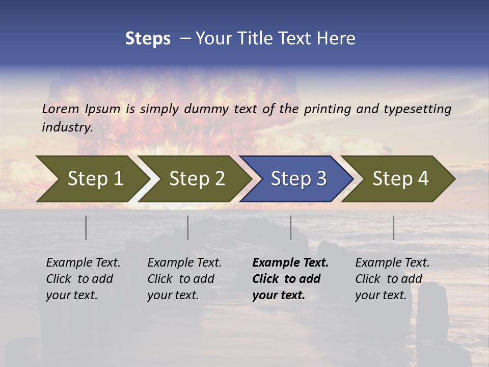 Catastrophe Demolition War PowerPoint Template