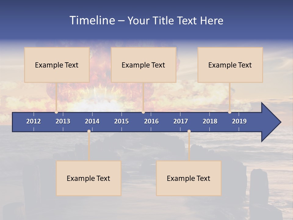 Catastrophe Demolition War PowerPoint Template