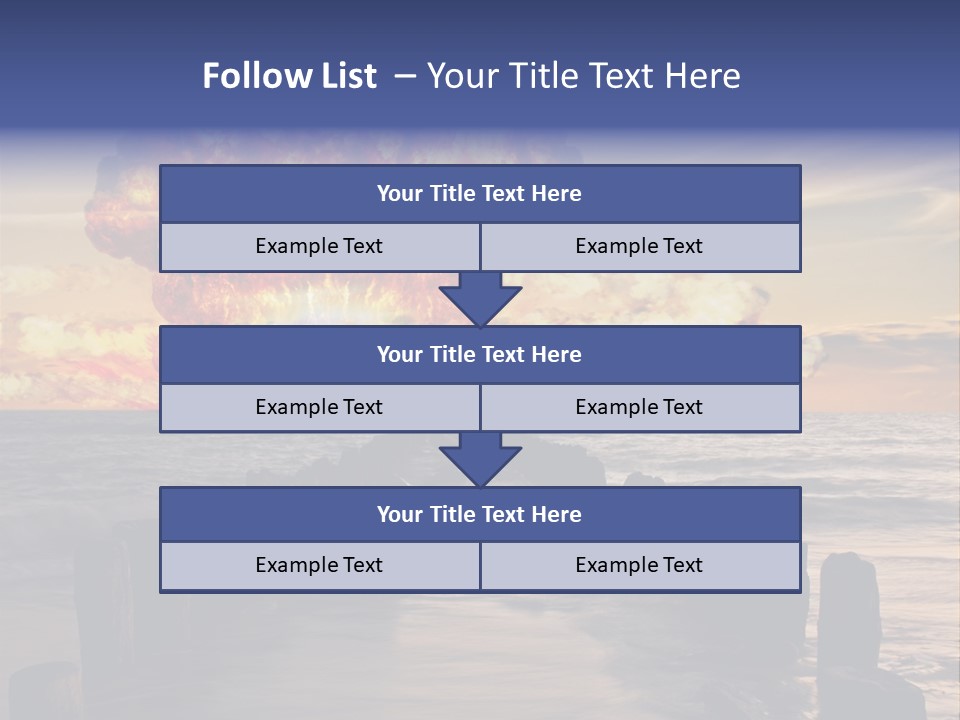 Catastrophe Demolition War PowerPoint Template