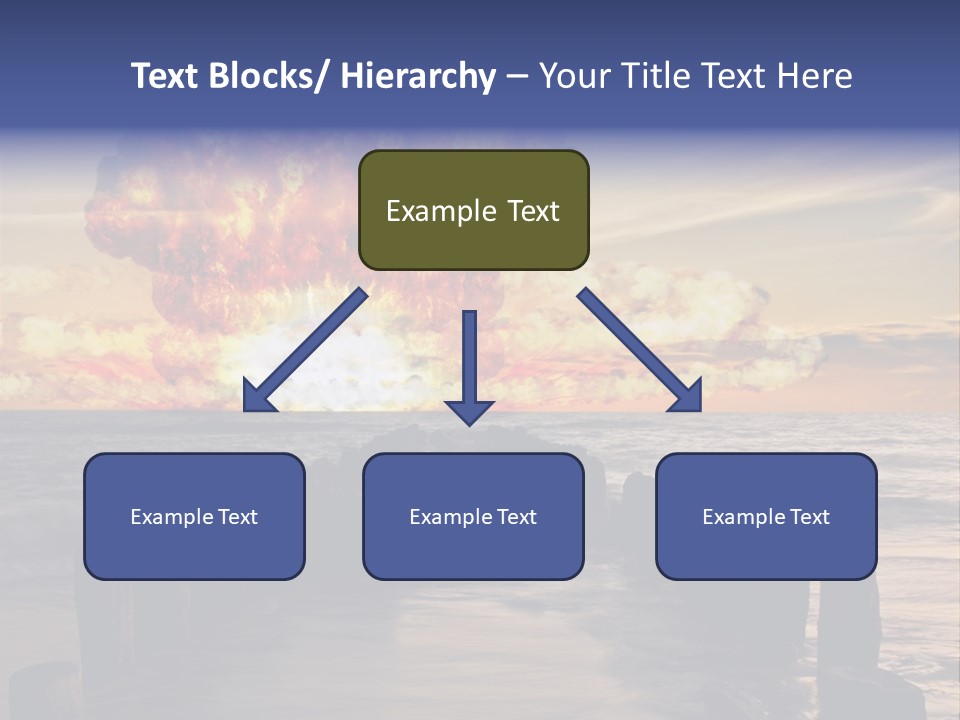 Catastrophe Demolition War PowerPoint Template