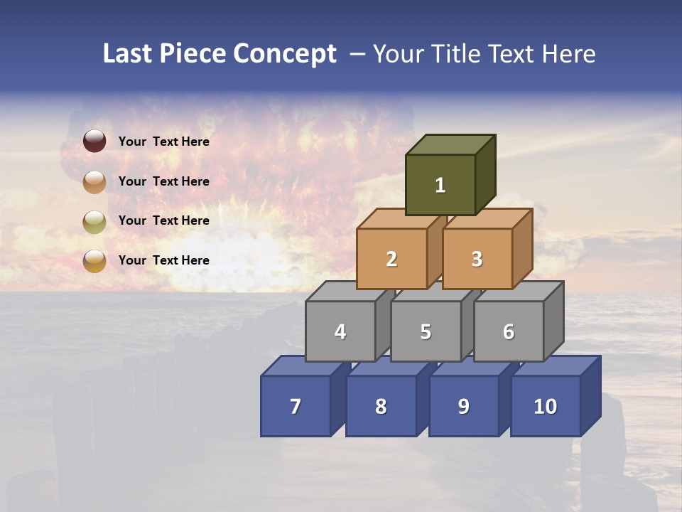 Catastrophe Demolition War PowerPoint Template