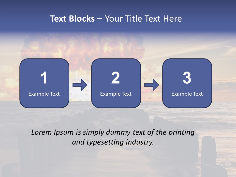 Catastrophe Demolition War PowerPoint Template