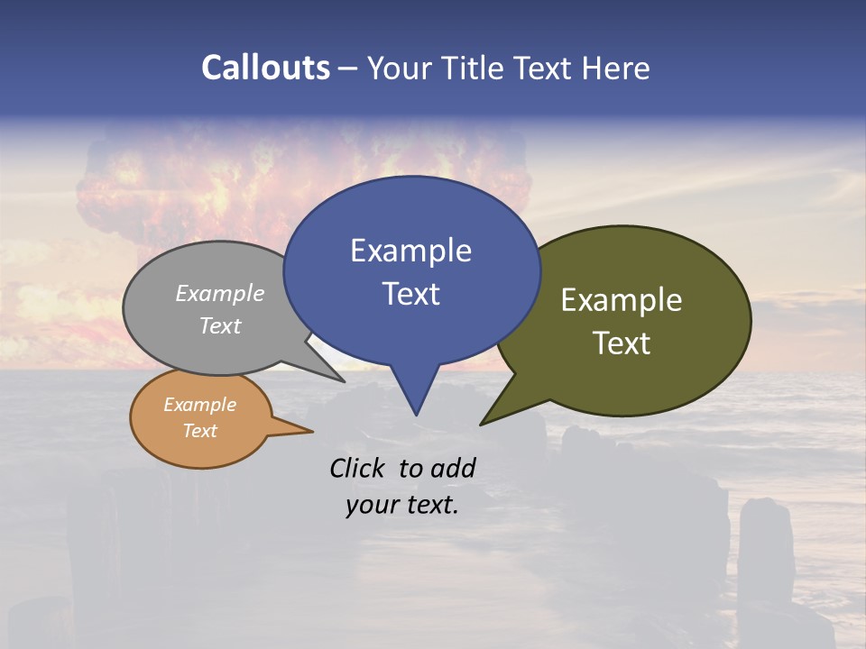 Catastrophe Demolition War PowerPoint Template