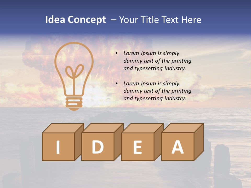 Catastrophe Demolition War PowerPoint Template