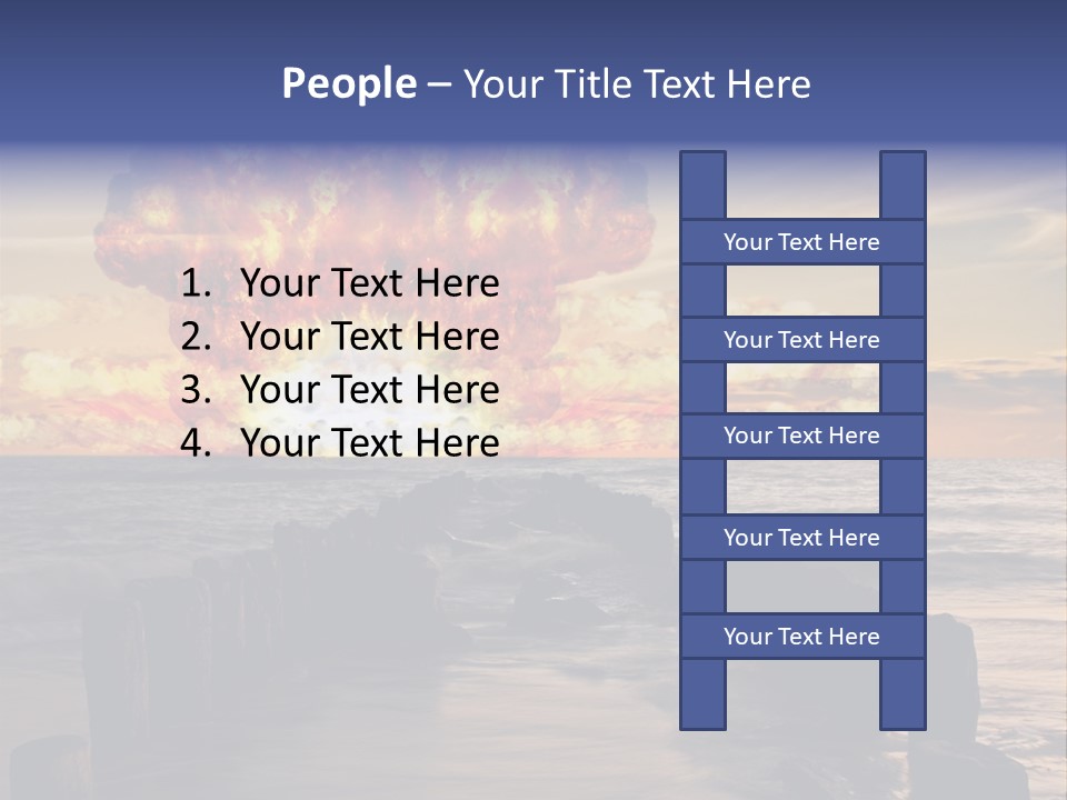 Catastrophe Demolition War PowerPoint Template