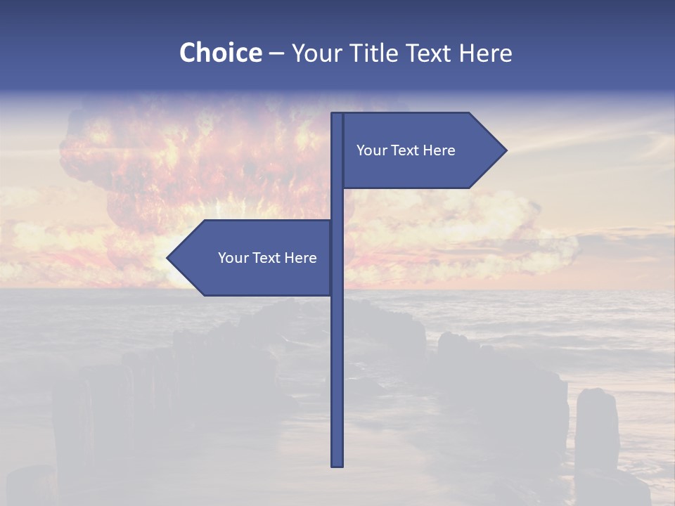 Catastrophe Demolition War PowerPoint Template