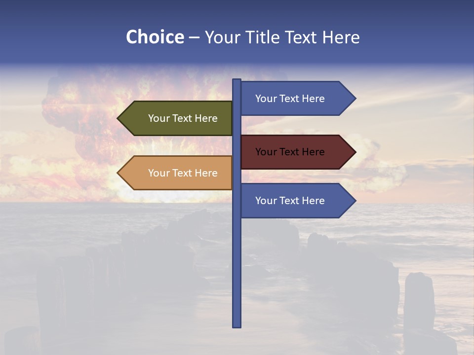 Catastrophe Demolition War PowerPoint Template