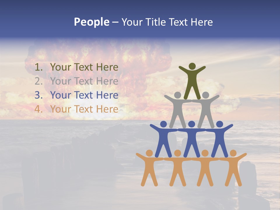 Catastrophe Demolition War PowerPoint Template