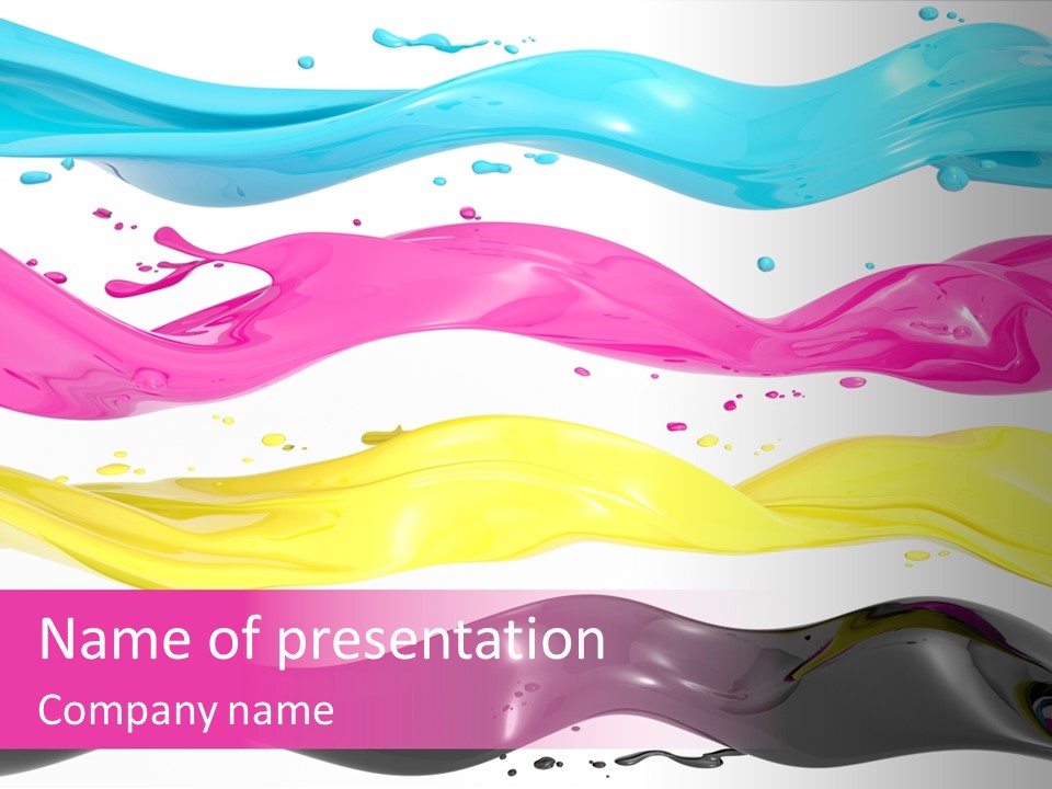 Print Colored Cmyk PowerPoint Template