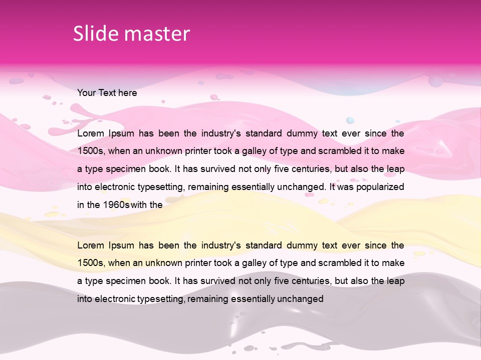 Print Colored Cmyk PowerPoint Template