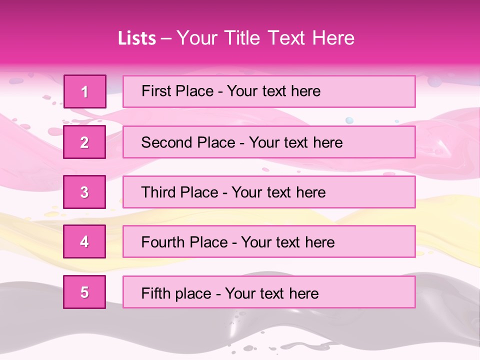 Print Colored Cmyk PowerPoint Template