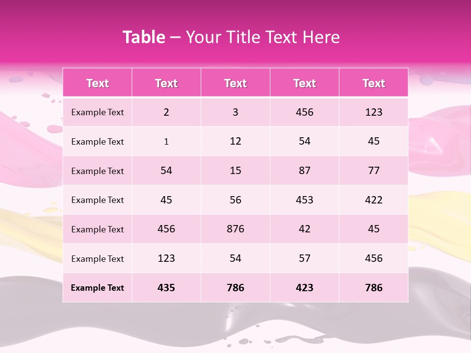 Print Colored Cmyk PowerPoint Template