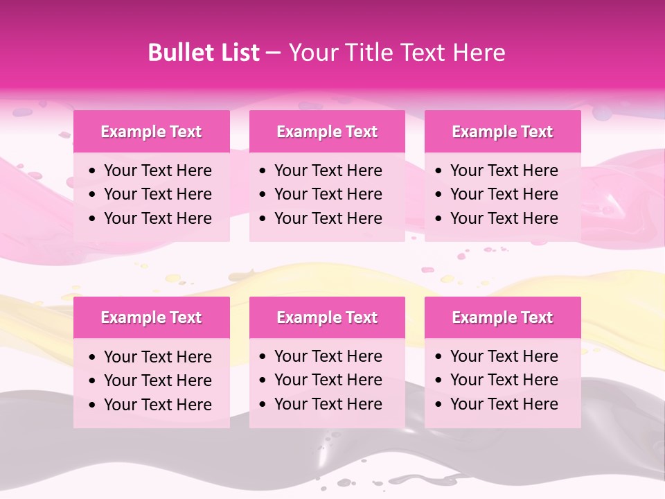 Print Colored Cmyk PowerPoint Template