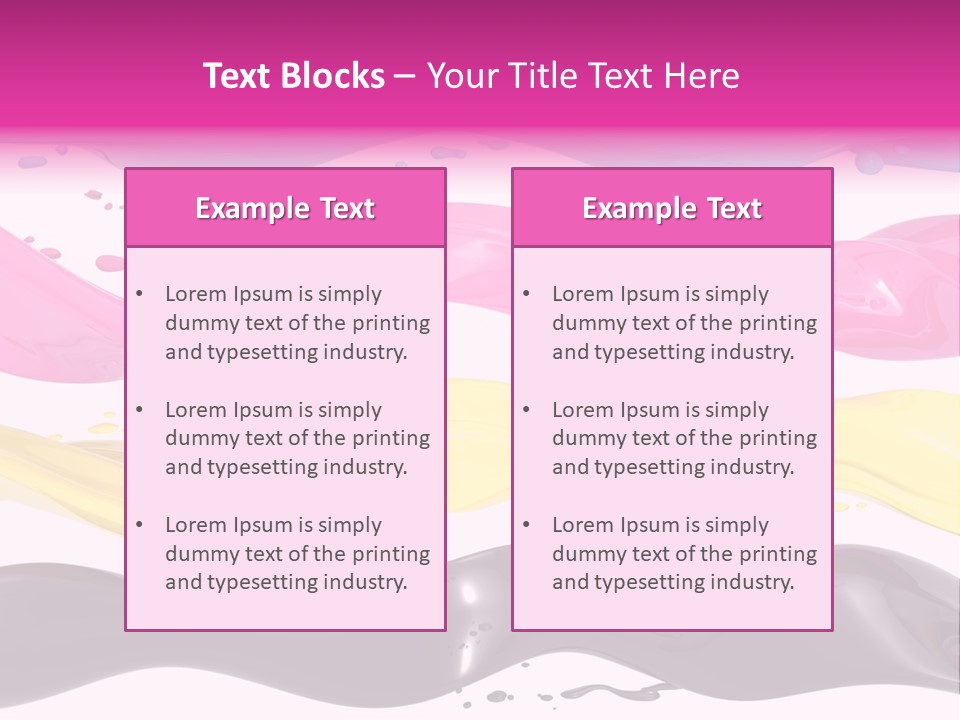 Print Colored Cmyk PowerPoint Template