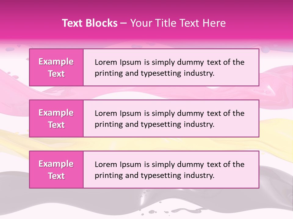 Print Colored Cmyk PowerPoint Template