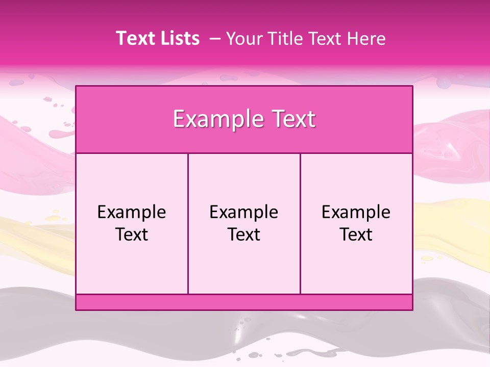 Print Colored Cmyk PowerPoint Template