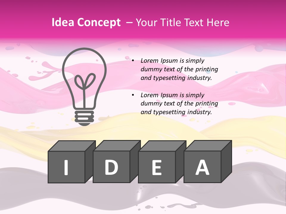 Print Colored Cmyk PowerPoint Template