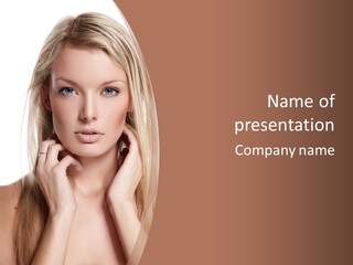 Sensuality Portrait Glamour PowerPoint Template