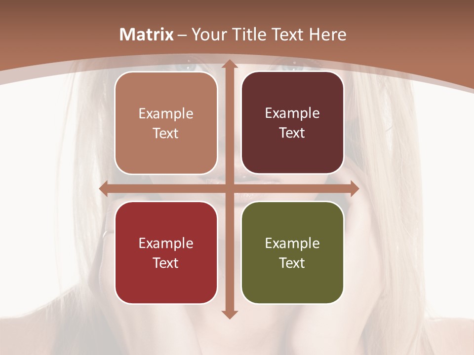 Sensuality Portrait Glamour PowerPoint Template