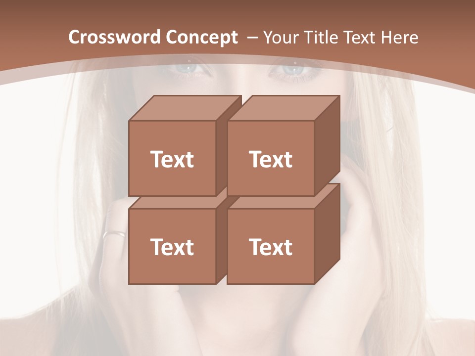 Sensuality Portrait Glamour PowerPoint Template