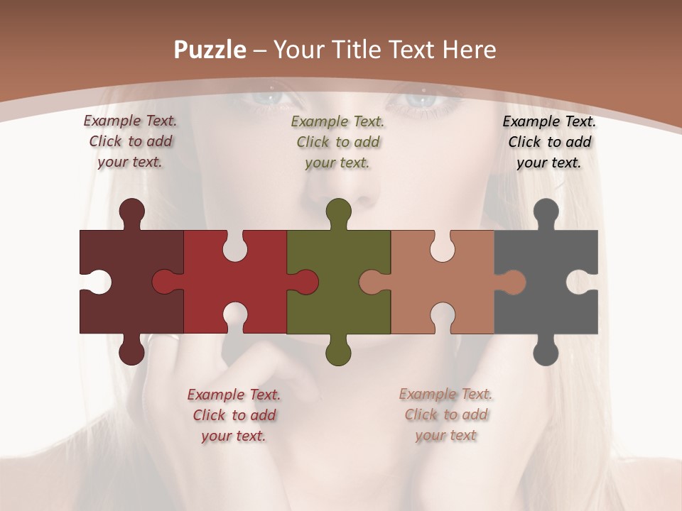 Sensuality Portrait Glamour PowerPoint Template