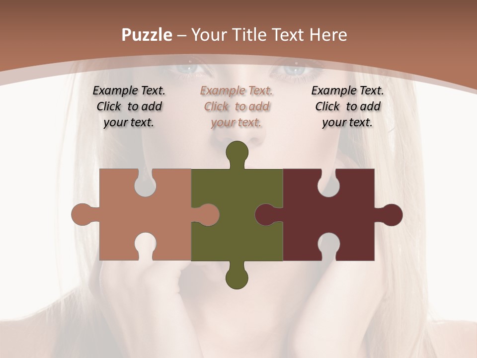 Sensuality Portrait Glamour PowerPoint Template