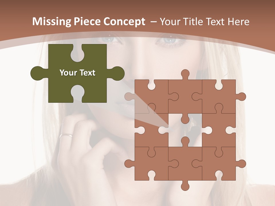 Sensuality Portrait Glamour PowerPoint Template