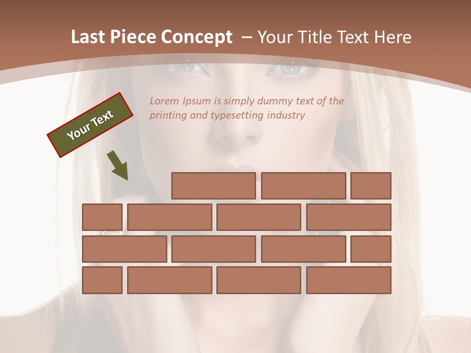 Sensuality Portrait Glamour PowerPoint Template