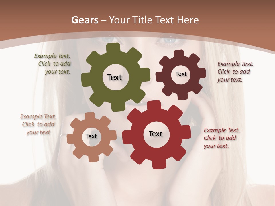 Sensuality Portrait Glamour PowerPoint Template