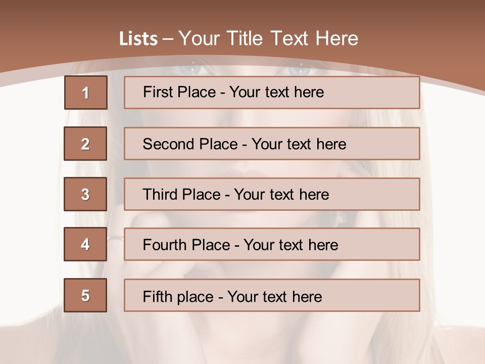 Sensuality Portrait Glamour PowerPoint Template