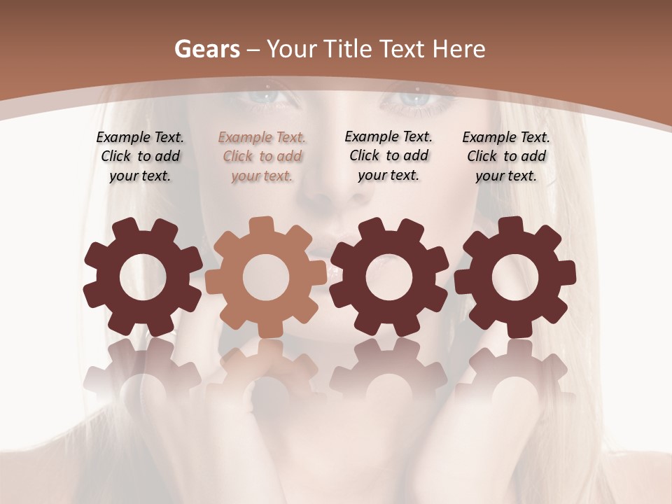 Sensuality Portrait Glamour PowerPoint Template