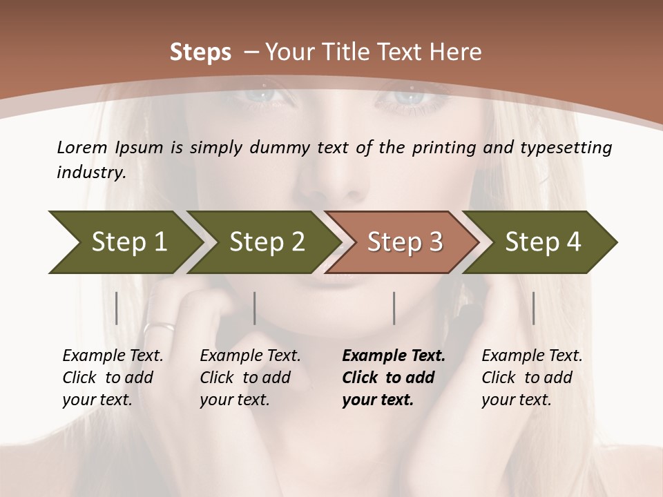 Sensuality Portrait Glamour PowerPoint Template