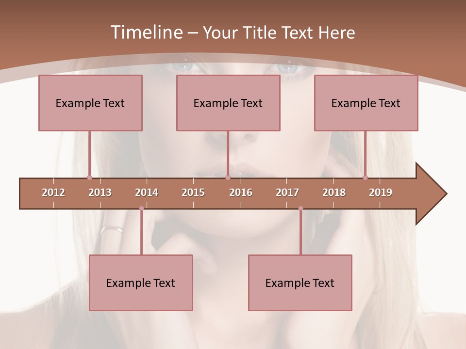 Sensuality Portrait Glamour PowerPoint Template