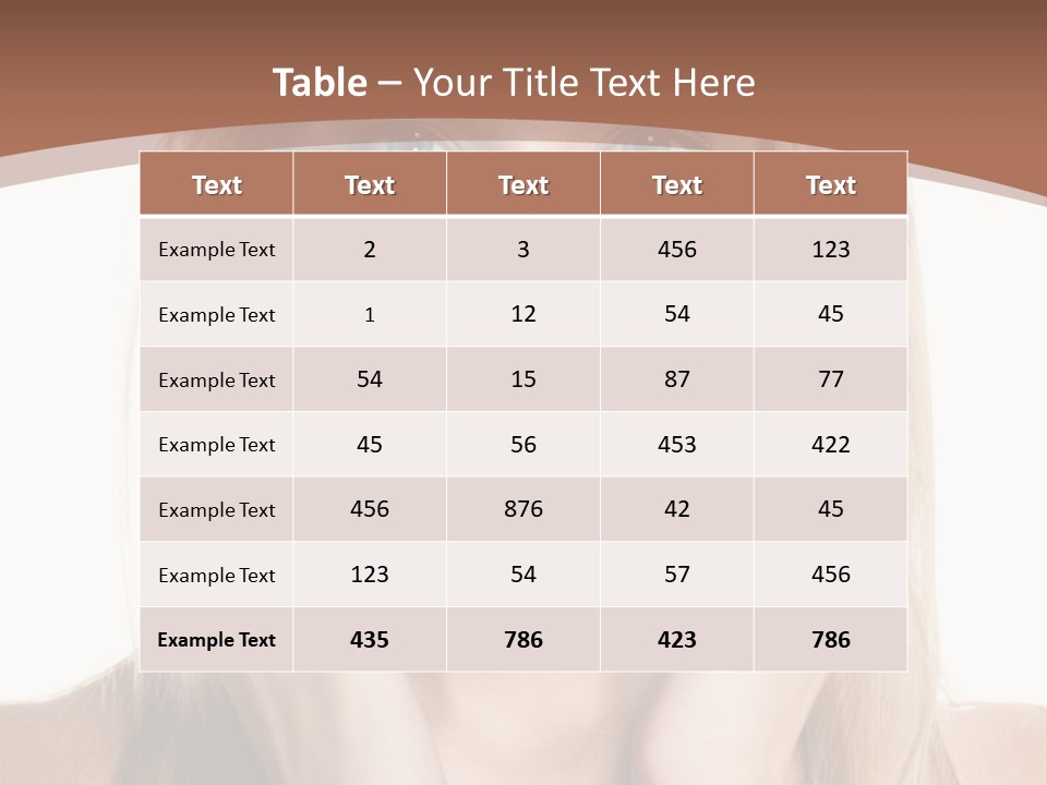 Sensuality Portrait Glamour PowerPoint Template