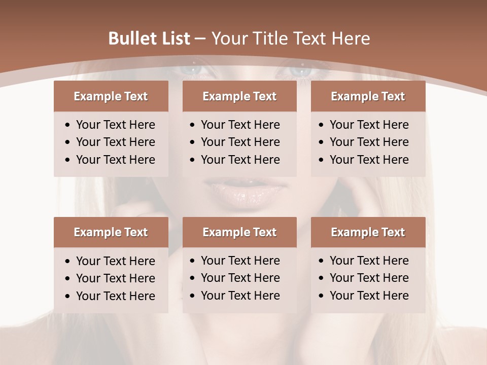 Sensuality Portrait Glamour PowerPoint Template