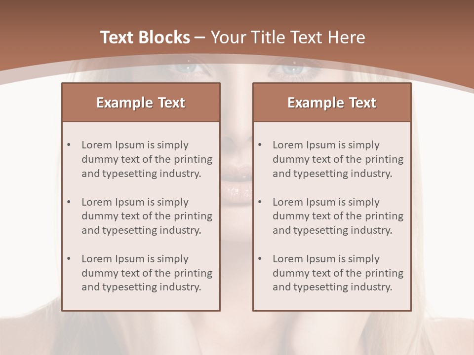 Sensuality Portrait Glamour PowerPoint Template