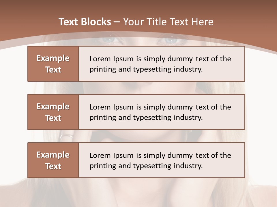 Sensuality Portrait Glamour PowerPoint Template