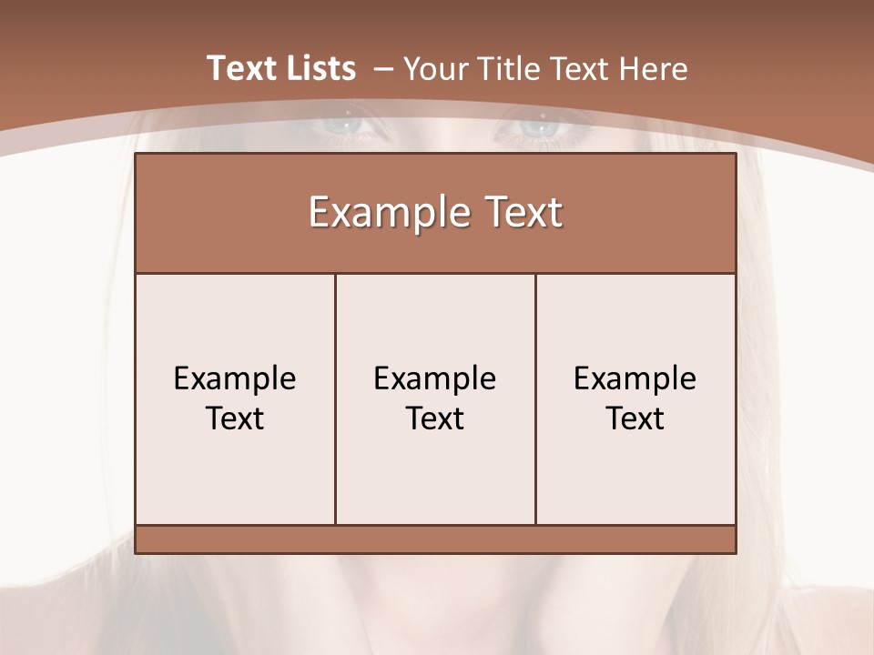 Sensuality Portrait Glamour PowerPoint Template