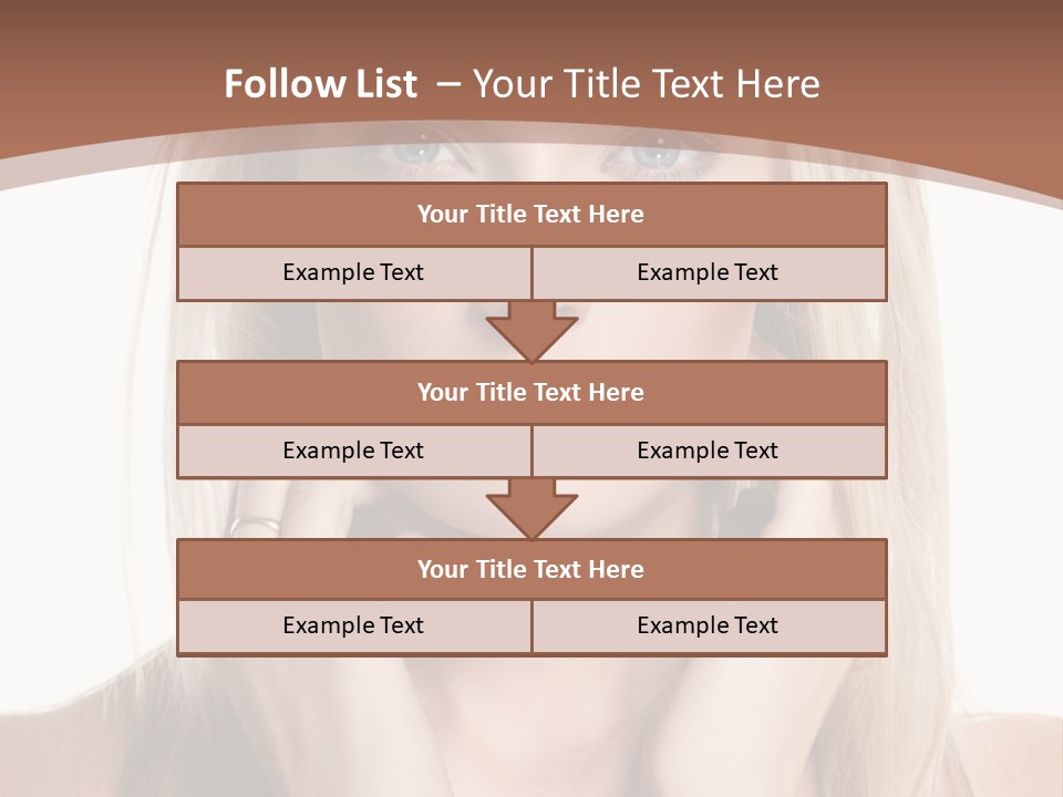 Sensuality Portrait Glamour PowerPoint Template