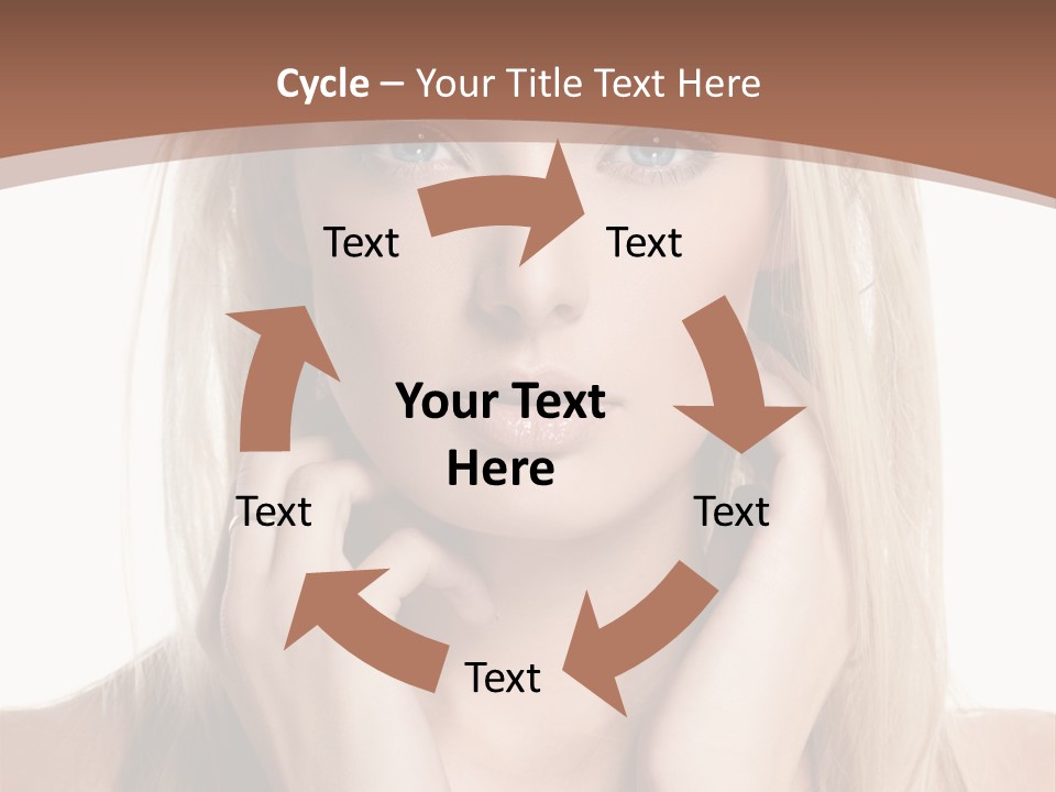 Sensuality Portrait Glamour PowerPoint Template