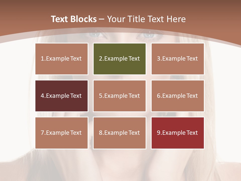 Sensuality Portrait Glamour PowerPoint Template