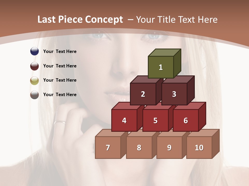 Sensuality Portrait Glamour PowerPoint Template