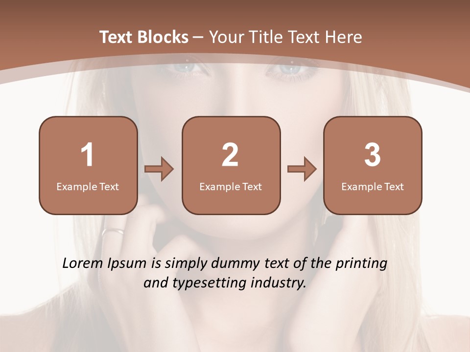 Sensuality Portrait Glamour PowerPoint Template