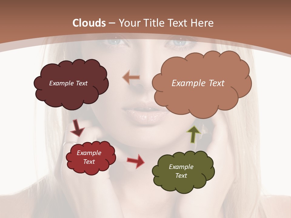 Sensuality Portrait Glamour PowerPoint Template