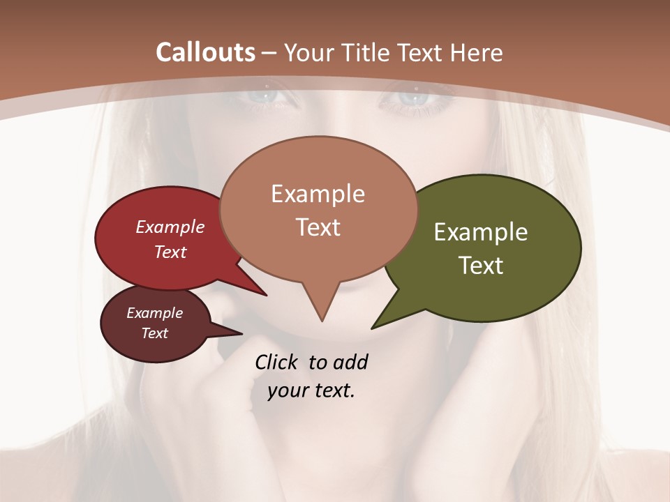 Sensuality Portrait Glamour PowerPoint Template